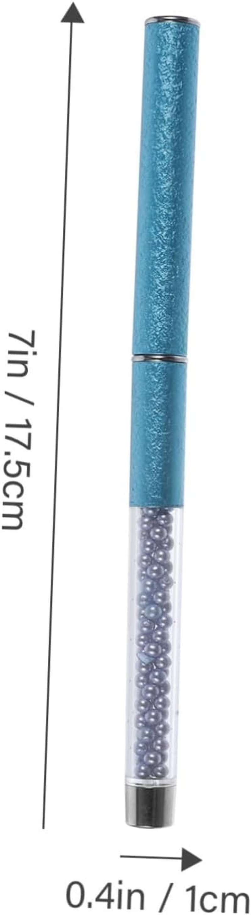 IWOWHERO Manicure Brush Professional Nail Art Pen for Salon Home Blue Nail Art Tool image number 2