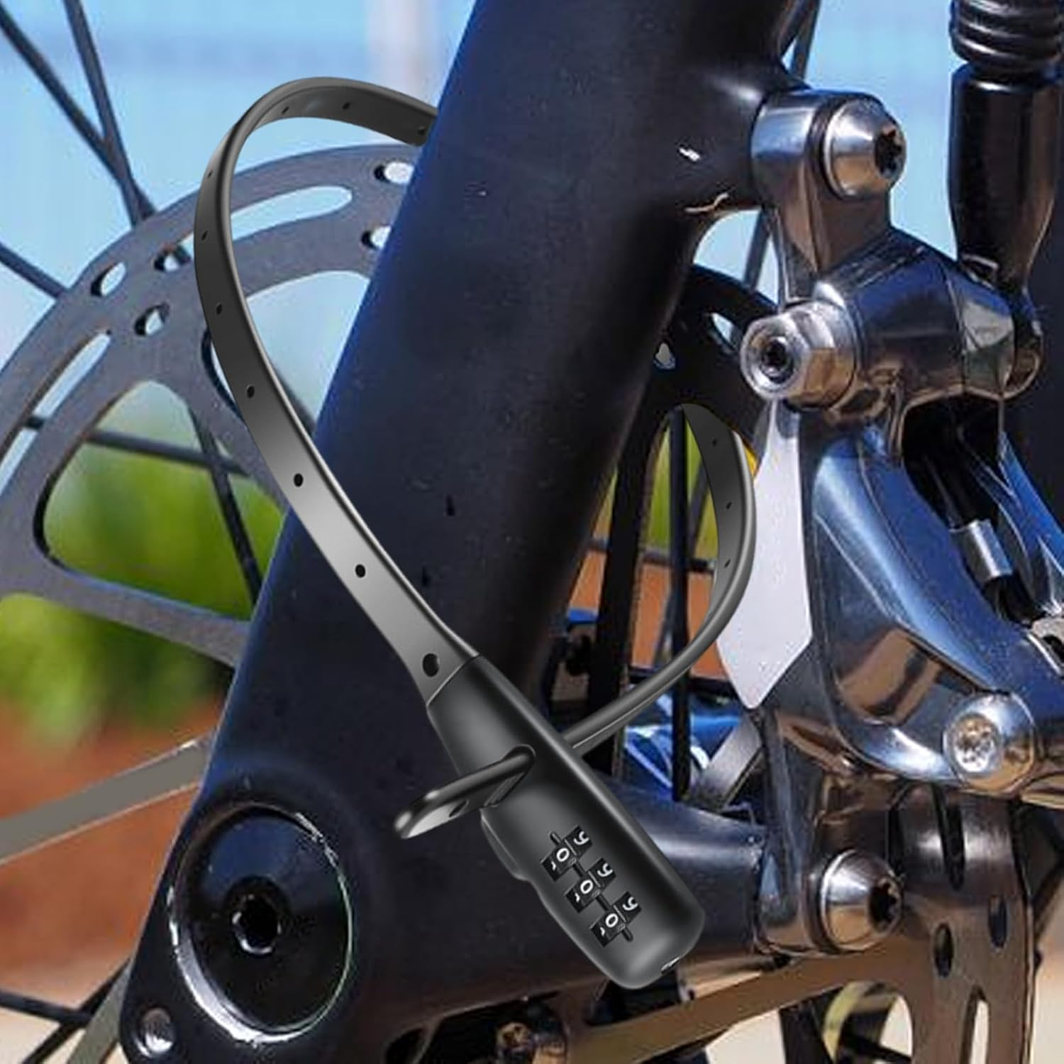 Zip Tie Lock Combination,Zip Tie Scooter Lock with Combination | Adjustable Protective Anti-Theft Hardware for Door Skateboard Cabinet Scooters Stroller Refrigerator Gate - Regular Short Style image number 7