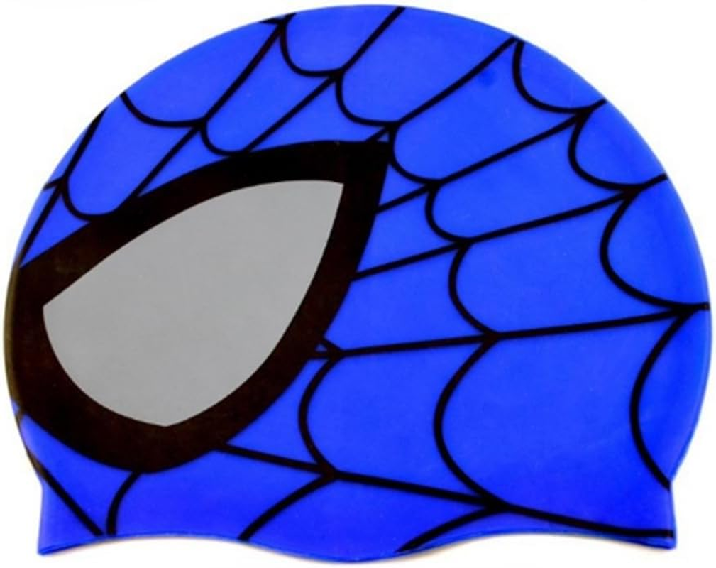 Kids Swimming Caps (Age 4-16) Silicone Swim Cap for Kids Children Boys and Girls, Stretchable and Comfortable Swimming Hats, Waterproof Bathing Caps for Long and Short Hair