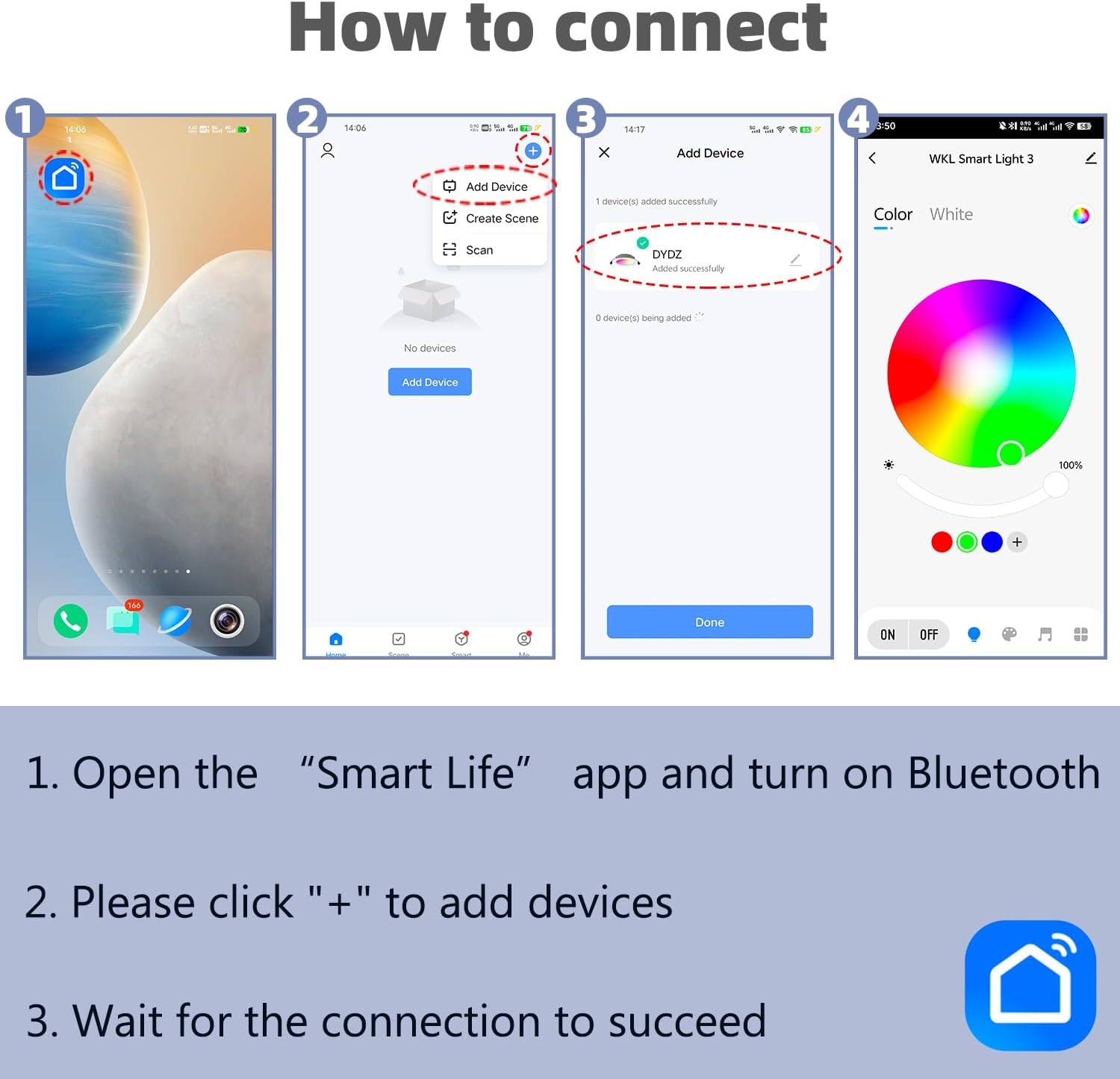 Arotelicht 10W Smart Recessed Downlight, Dimmable RGBW CCT 2700K-6500K, Bluetooth APP Control, 90-100Mm Cutout, 10W 700LM Eye Protection LED Ceiling Lights for Bedroom (RGB+CCT) image number 2