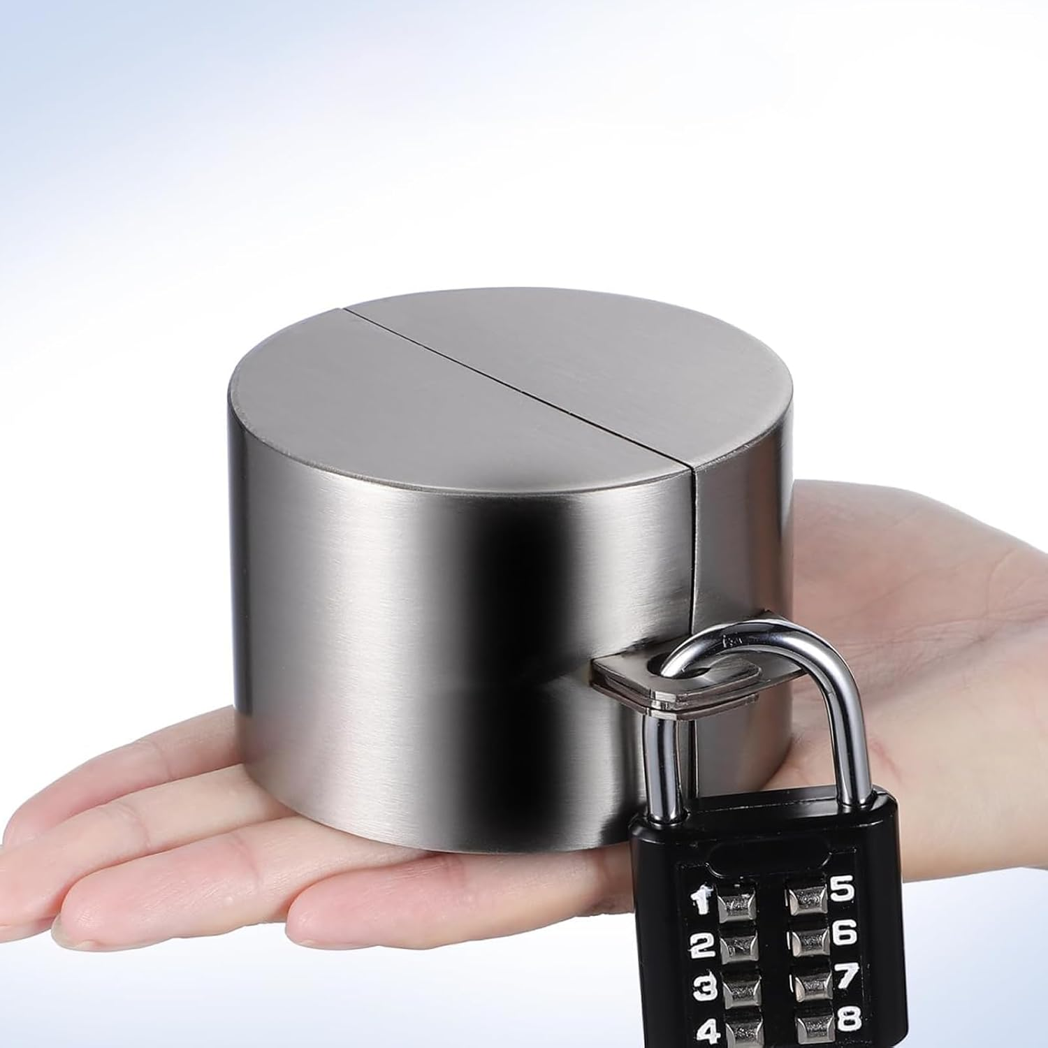 Water Spigot Lock, Faucet Protection Garden Water Saving Faucets Lock with Padlock Outdoor Lock Cover Water Lock Weatherproof Outdoor Cover Combination Padlock (Water Spigot Lock) image number 3