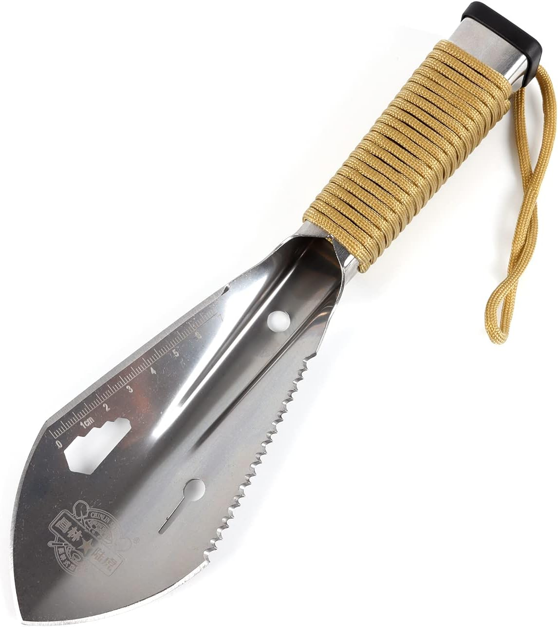 Valken Backpacking Trowel, Small Camping Hand Shovel Ultralight Survival Multitool image number 3