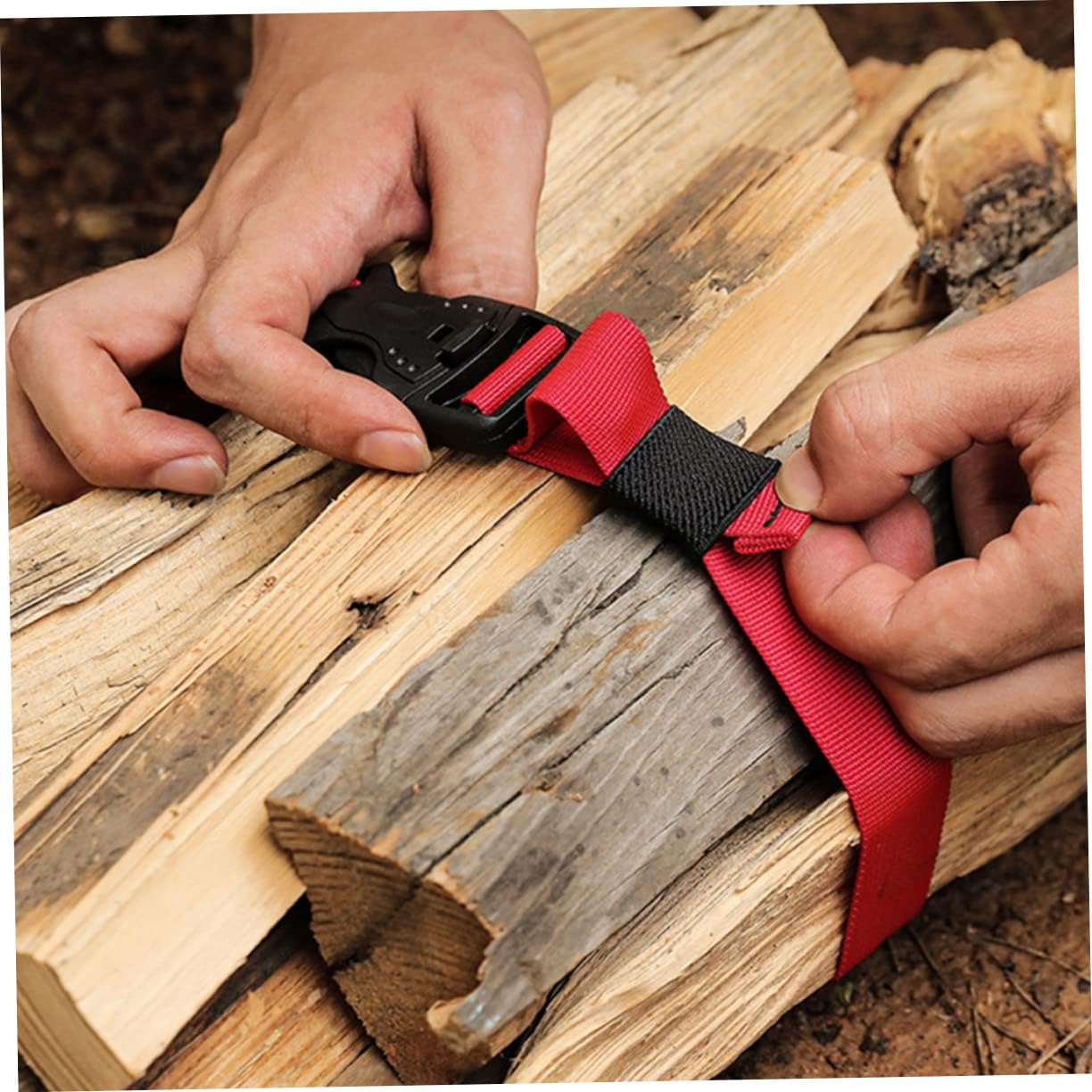 AUTSUPPL 3Pcs Multifunctional Binding Belt Stretchable Strap Quick-Release Ratchet Straps for Luggage Cargo image number 5