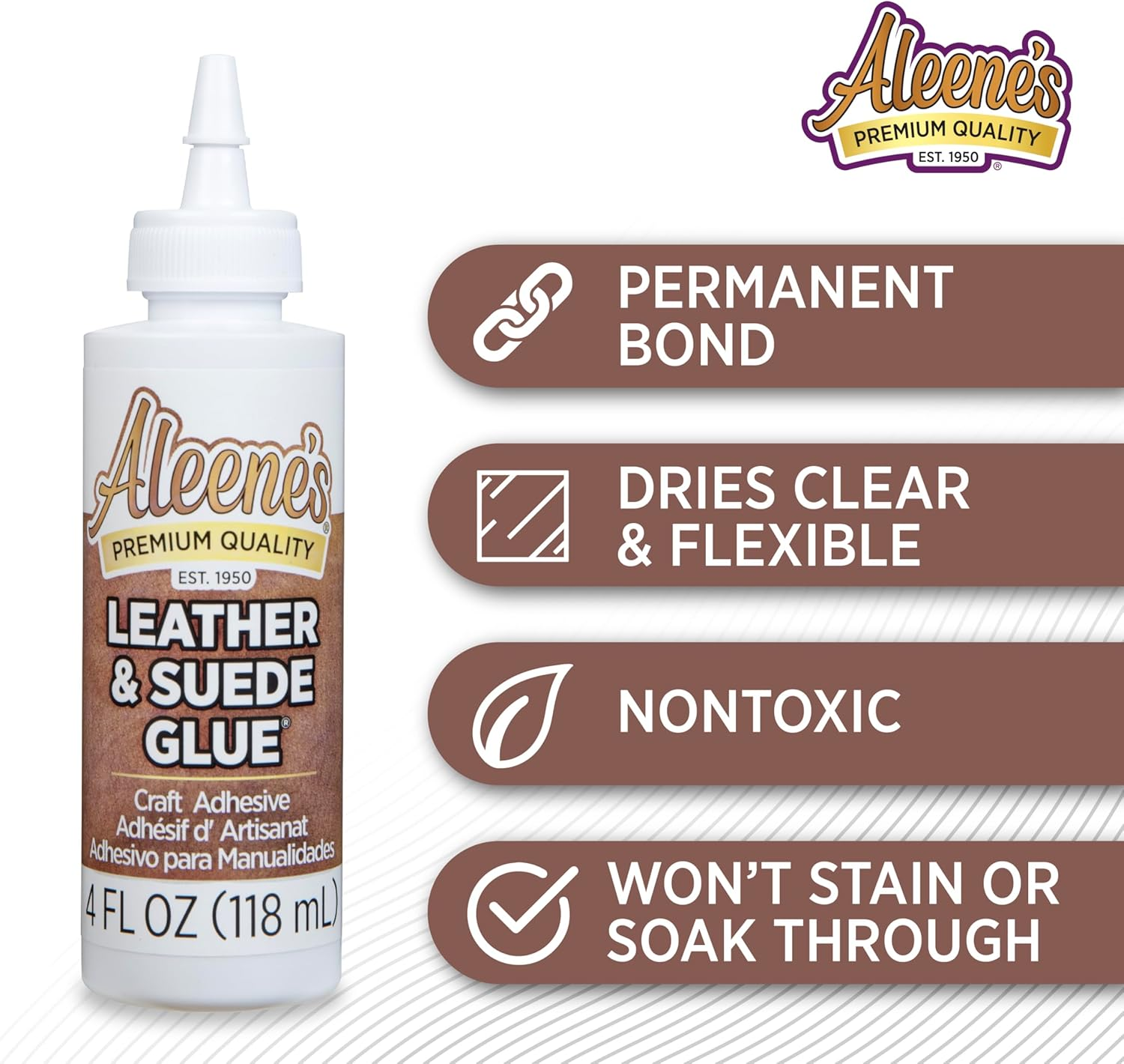 Aleene'S15594 Leather & Suede Glue 4Oz