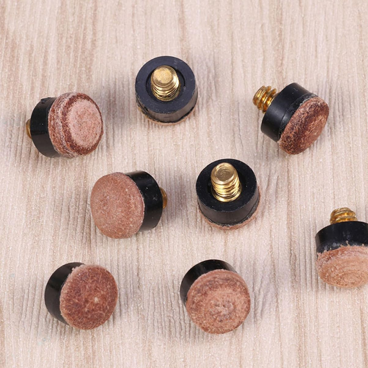 40Pcs Replacement Billiard Cue Tips Snooker Cue Tips Pool Screw Stick for Billiard Accessories image number 5