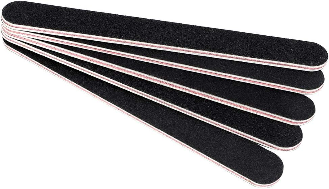 5Pcs Sanding Nail File, Double Sided round Head Nail Files and Buffers Manicure Tools Fingernail Files Nail File and Buffer Set Nail Buffer Block for Nail Salon image number 4