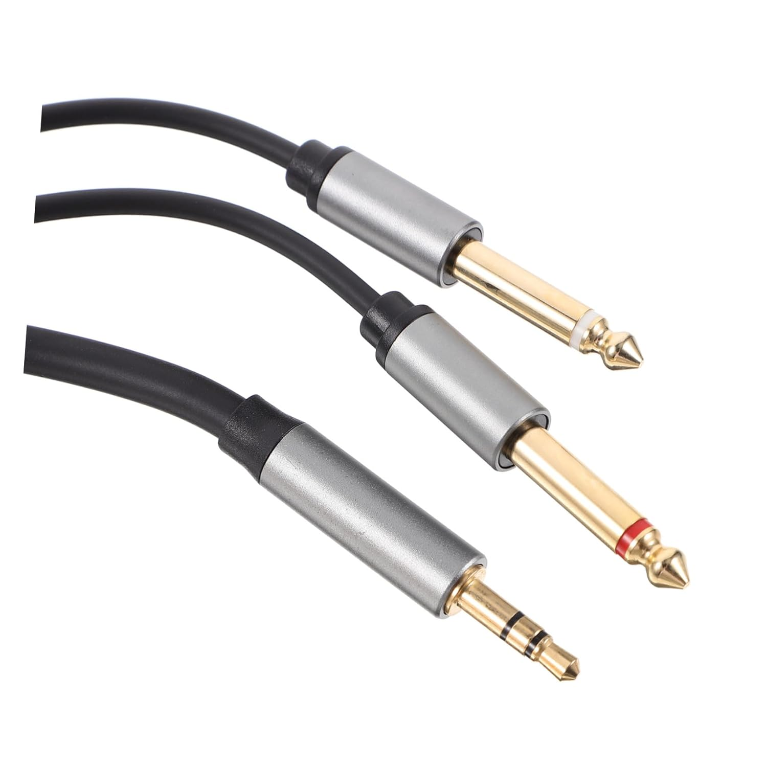 HOMSFOU Audio Cable Adapter 6.5Mm to 3.5Mm Stereo Jack Cable Lossless and Noise for Headphones Speakers Laptop Cd Player Stone Grey 1.5M image number 3