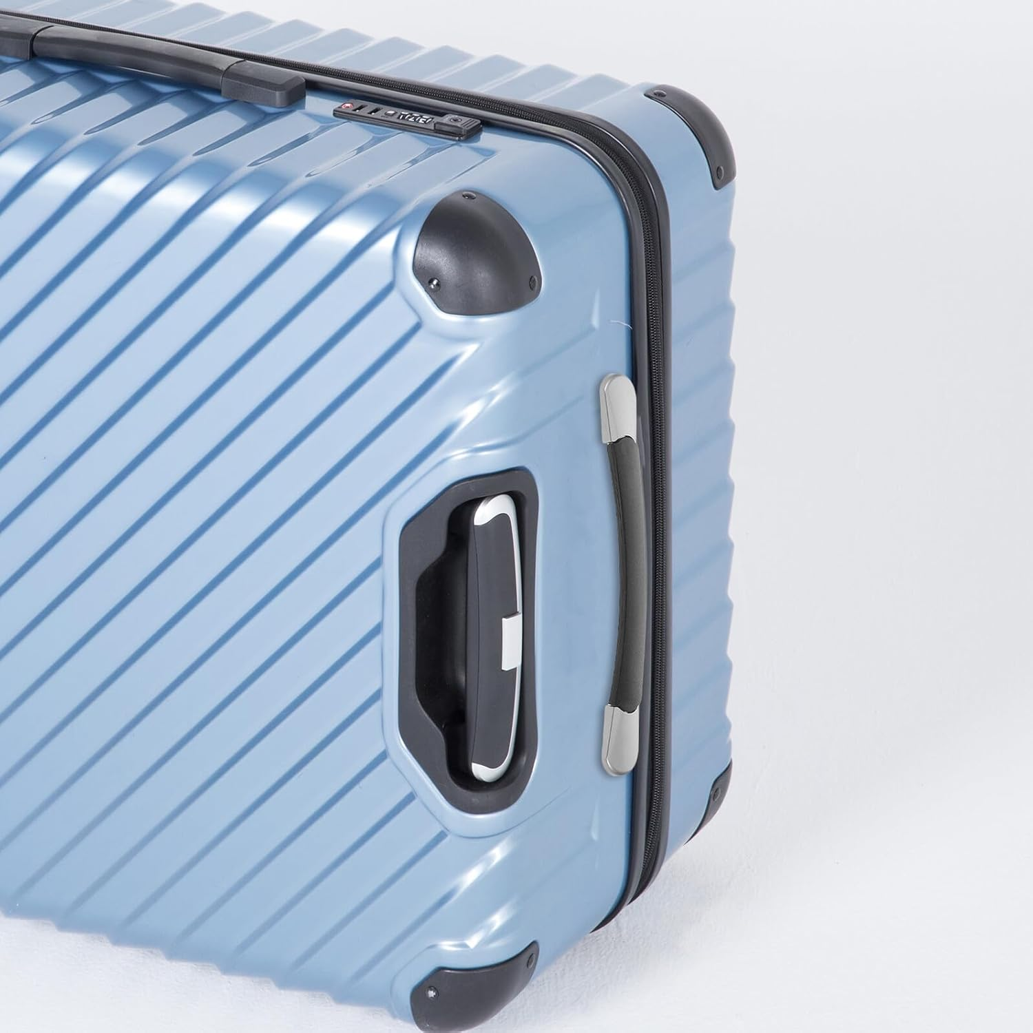 VALICLUD Replacement Suitcase Handle Grip Set, Sturdy Plastic Luggage Handle Repair Accessories with Ergonomic Design for Trolley Case Carrying and Travel Suitcase Maintenance