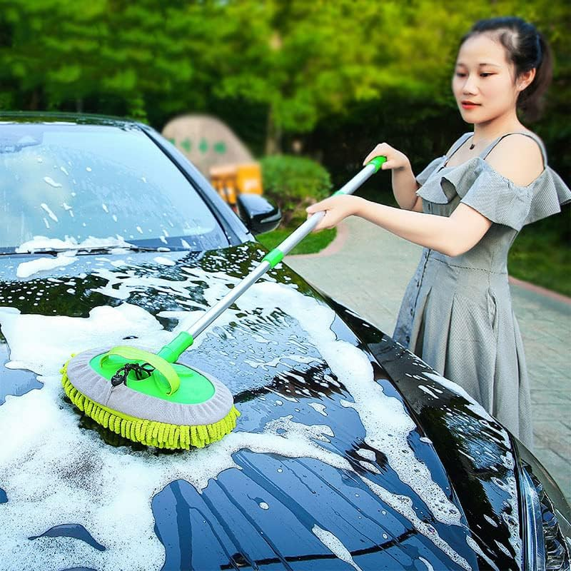 New Telescopic Car Brush Wash Soft Care Mop Vehicle Cleaning Window Adjustable - Car Brush Wash image number 7