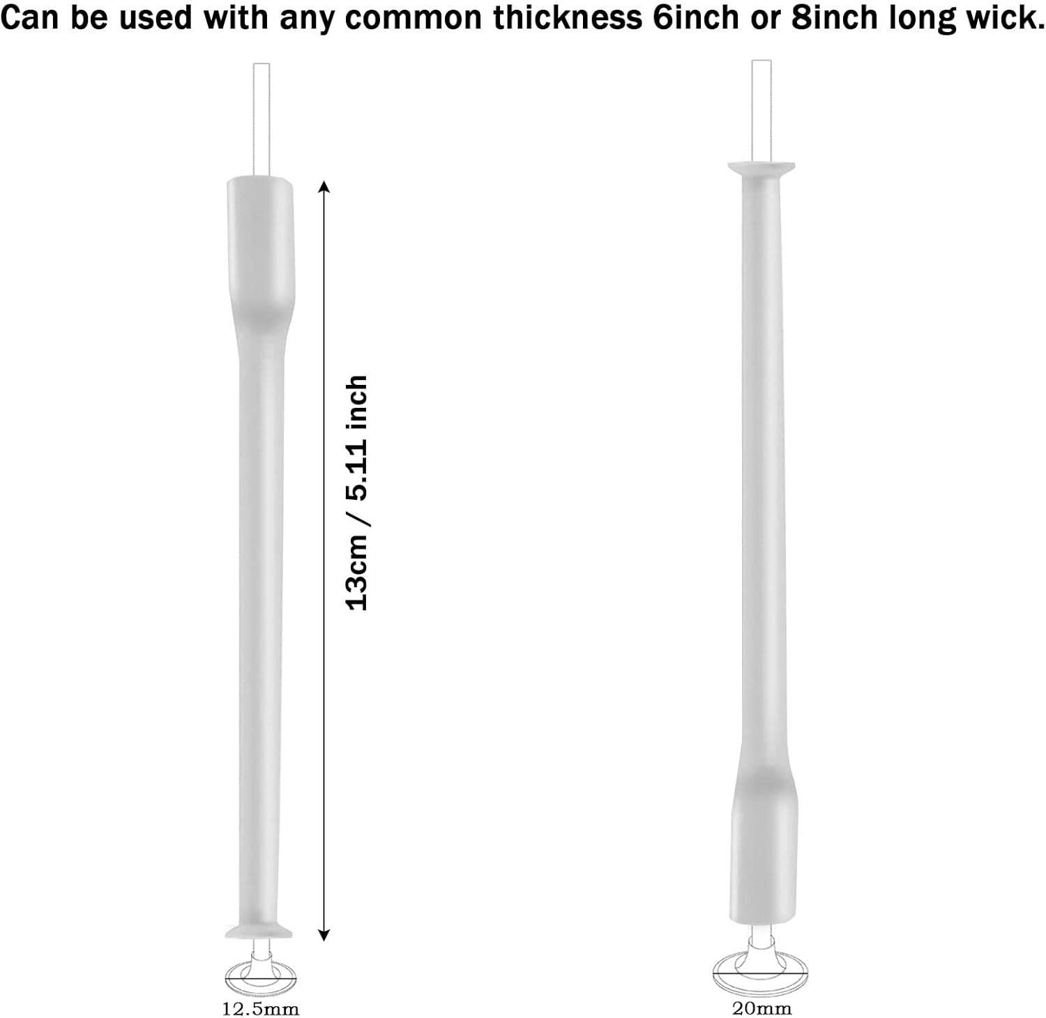Candle Wick Placing Tube, 12Pcs Candle Wick Centering Placement Tools for Candle Making image number 6