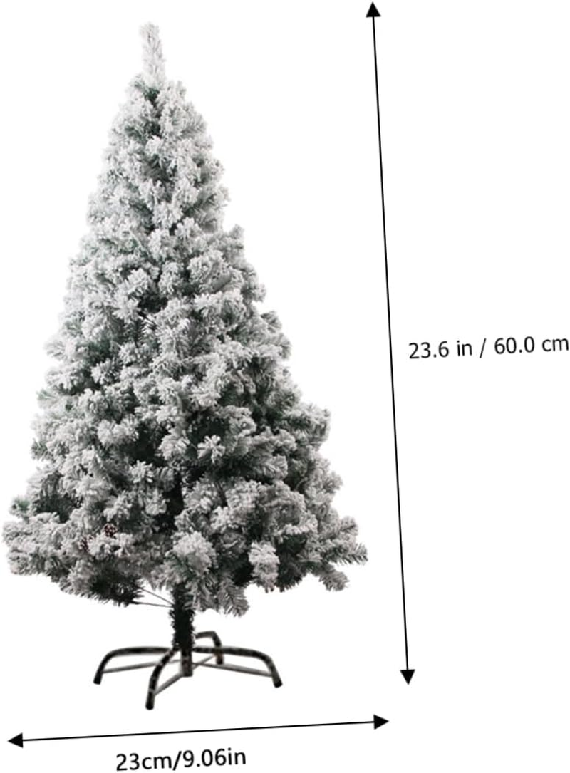Artificial Flocked Christmas Tree White for Home Mall Decoration Simulated Xmas Tree Adornment Festive and Charming Random Style image number 6