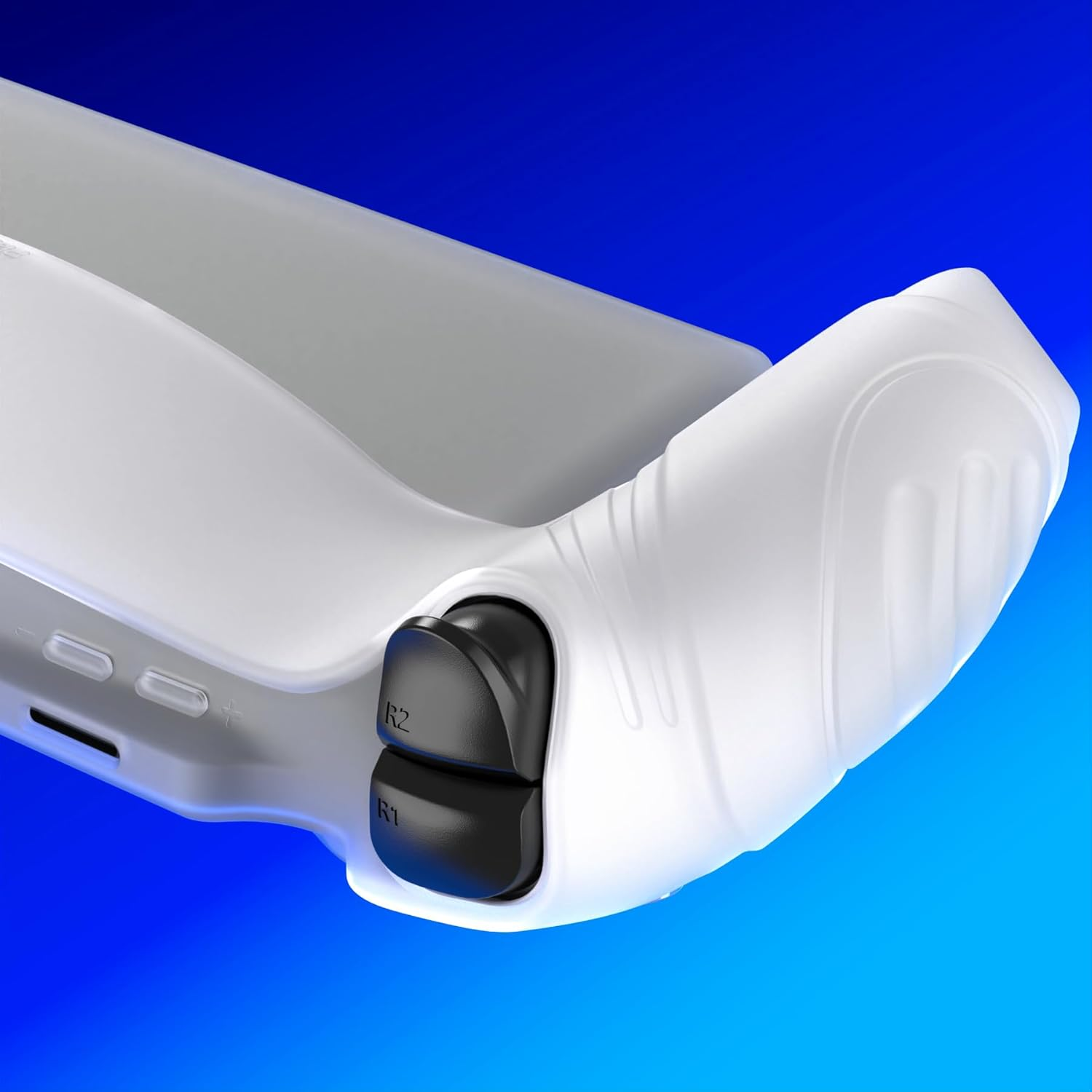 Playvital Design for PS Portal Cover, Guardian Edition Silicone Protective Case for PS Portal Remote Player with Thumb Grips - Shockproof, Anti-Slip Grip Accessories - Clear White image number 6