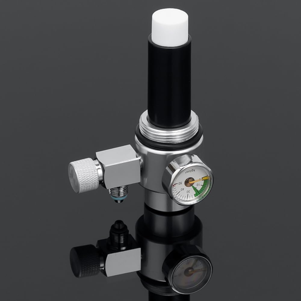 CO2 Generator System Kit CO2 Stainless Steel Cylinder Generator System with Solenoid Valve Bubble Diffuser Carbon Dioxide Reactor Kit for Plants Aquarium image number 1