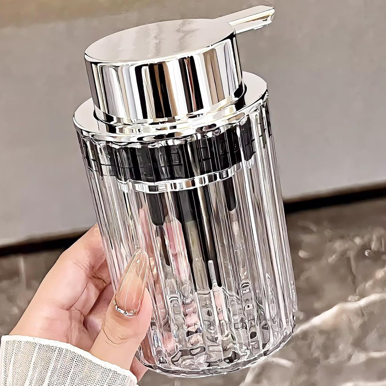 Foaming Soap Dispenser 300Ml, Hand Foam Soap Dispenser Pump Refillable image number 2