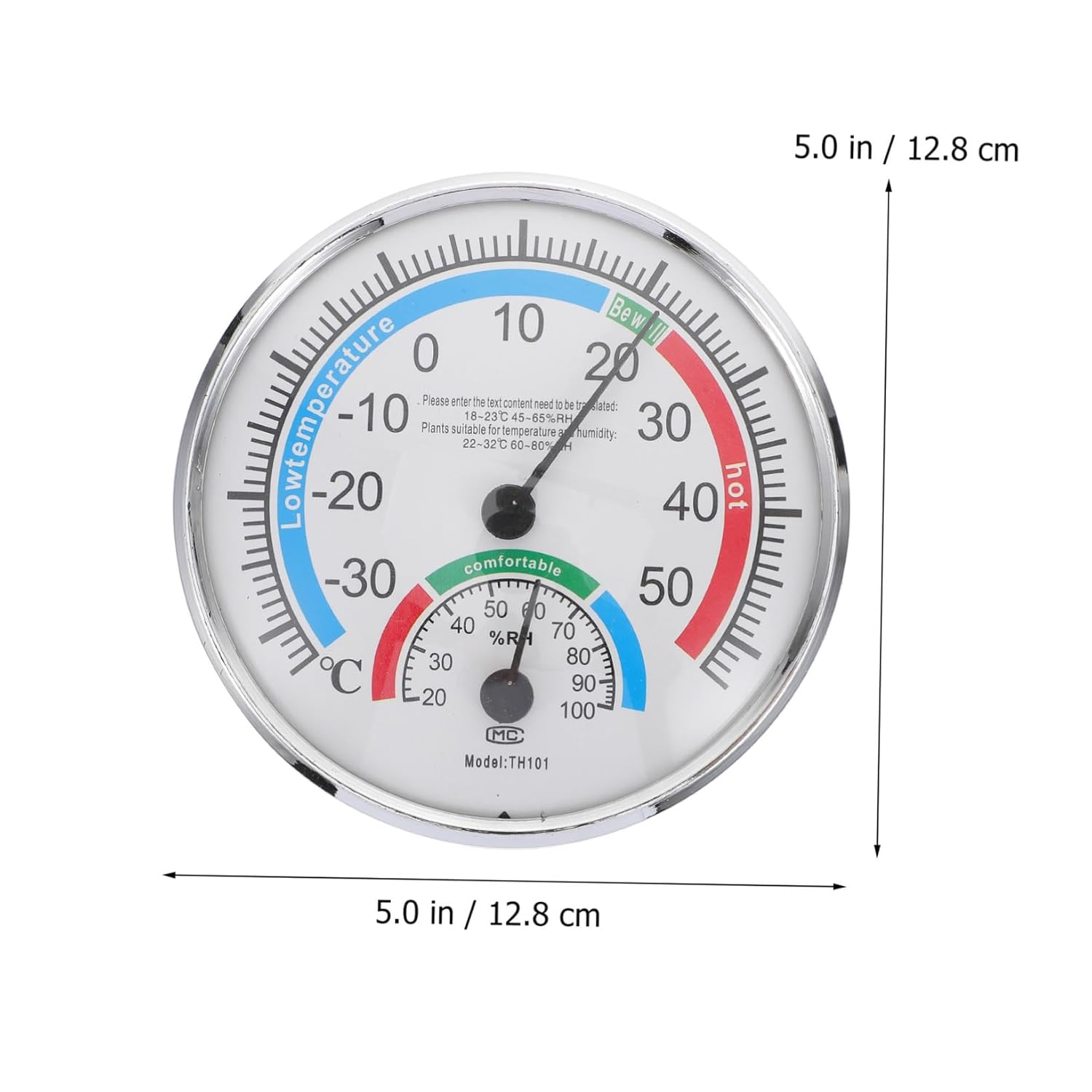 Balacoo 2-In-1 Hygrothermograph and High Precision Temperature Humidity Meter for Home and Sauna Use, Professional Sauna Thermometer Hygrometer Accurate Indoor Outdoor Readings image number 1