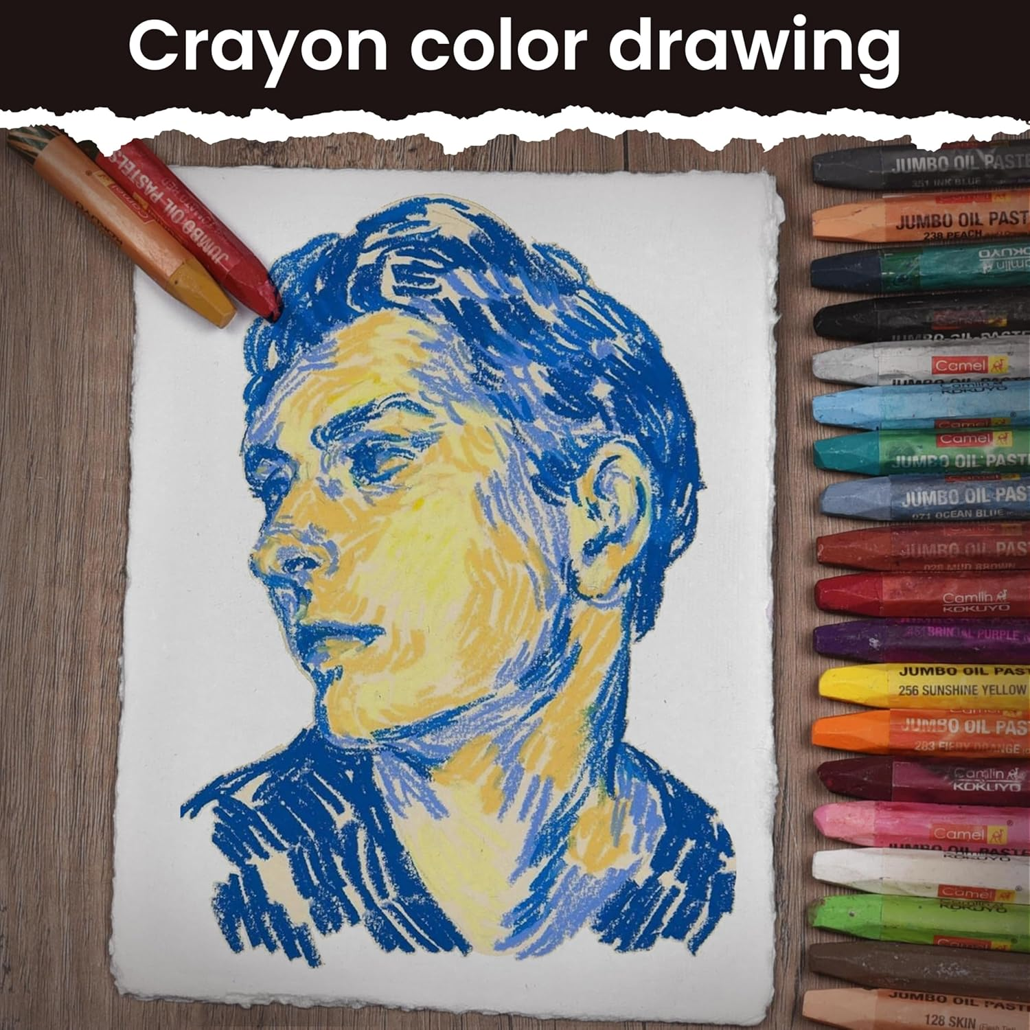 LEATHER VILLAGE Watercolor Paper Mixed Media 150 GSM Thick Deckle Edge Virgin Cotton (S, off White) image number 5