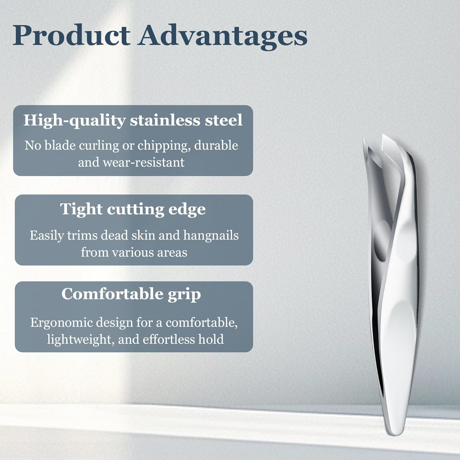 Mini Cuticle Trimmer for Manicure and Pedicure, Profession Stainless Steel Nipper with Precise Pointed Tip for Nail and Skin Trimming, Easy to Carry and Use image number 4