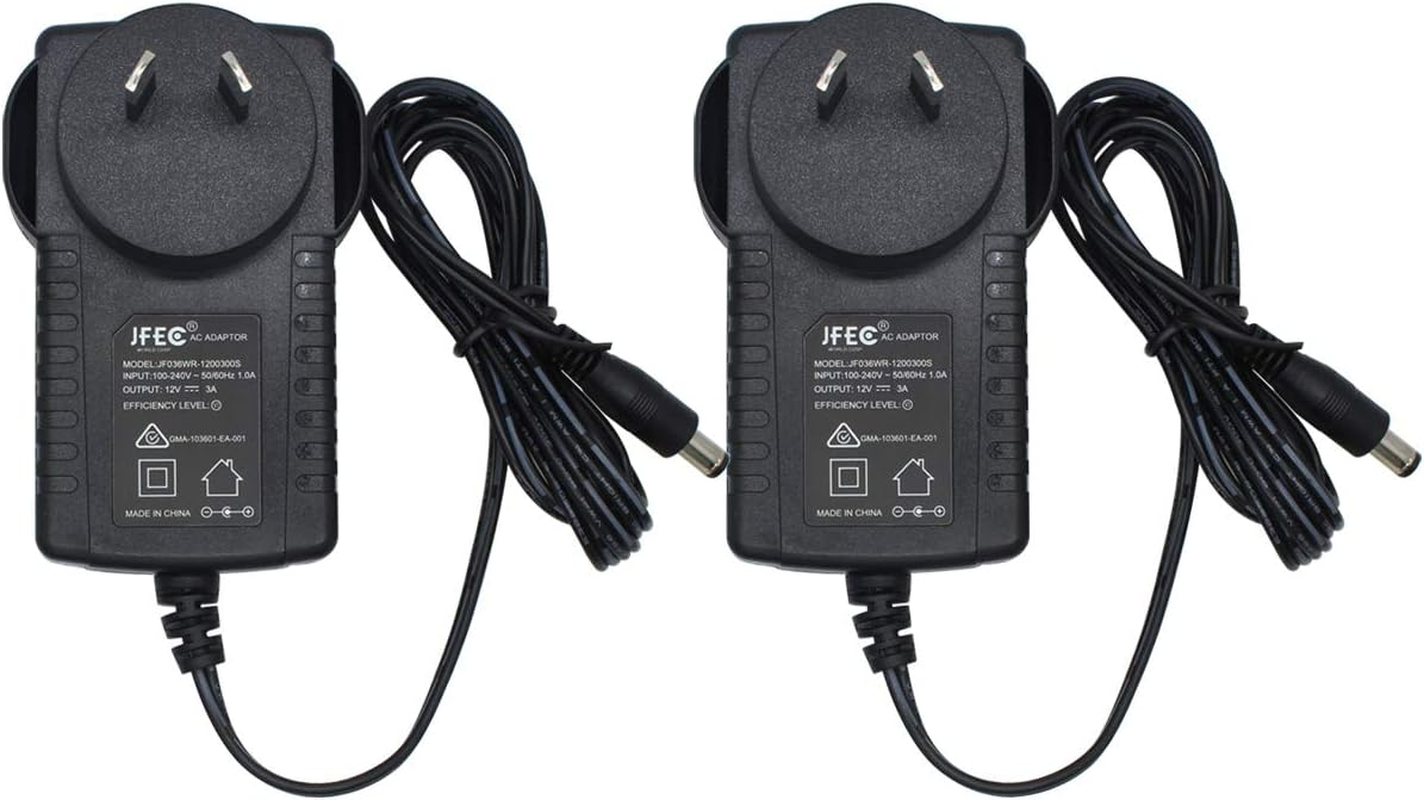 2-Pack AC to DC 12V 3A Power Supply Adapter, Plug 5.5Mm X 2.1Mm for CCTV Camera DVR NVR image number 3