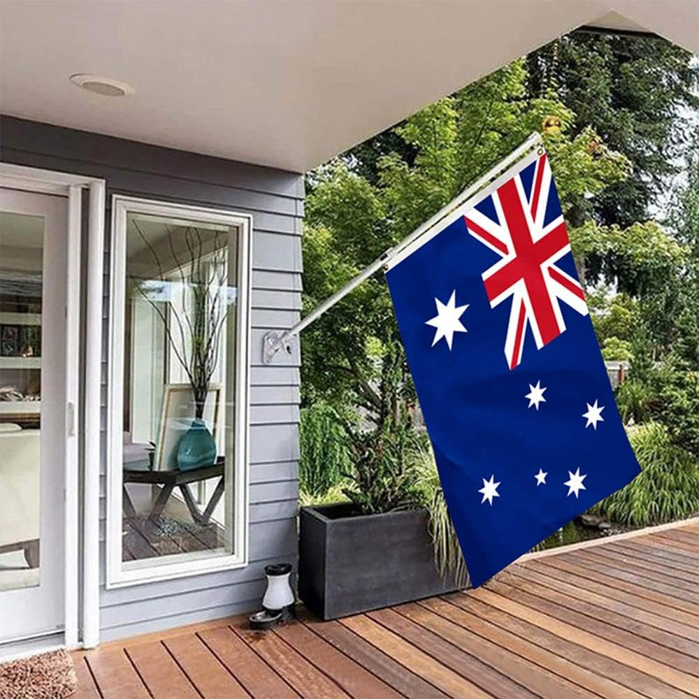 2 Pack Australian Aussie Flag 3X5 Ft Large 90X150Cm Outdoor Heavy Duty UV Fade Resistant Big Oceania National Flag with Brass Grommets image number 4