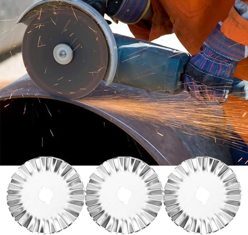 6Pcs Pinking Rotary Cutter Blades,Wave Rotary Blade Pinking Blades,Wave Rotary Cutter Blade Rotary Cutter Blade,Pinking Rotary Cutter Blades Wave Rotary Blade,Rotary Blade Pinking Blade Rotary Cutter image number 1