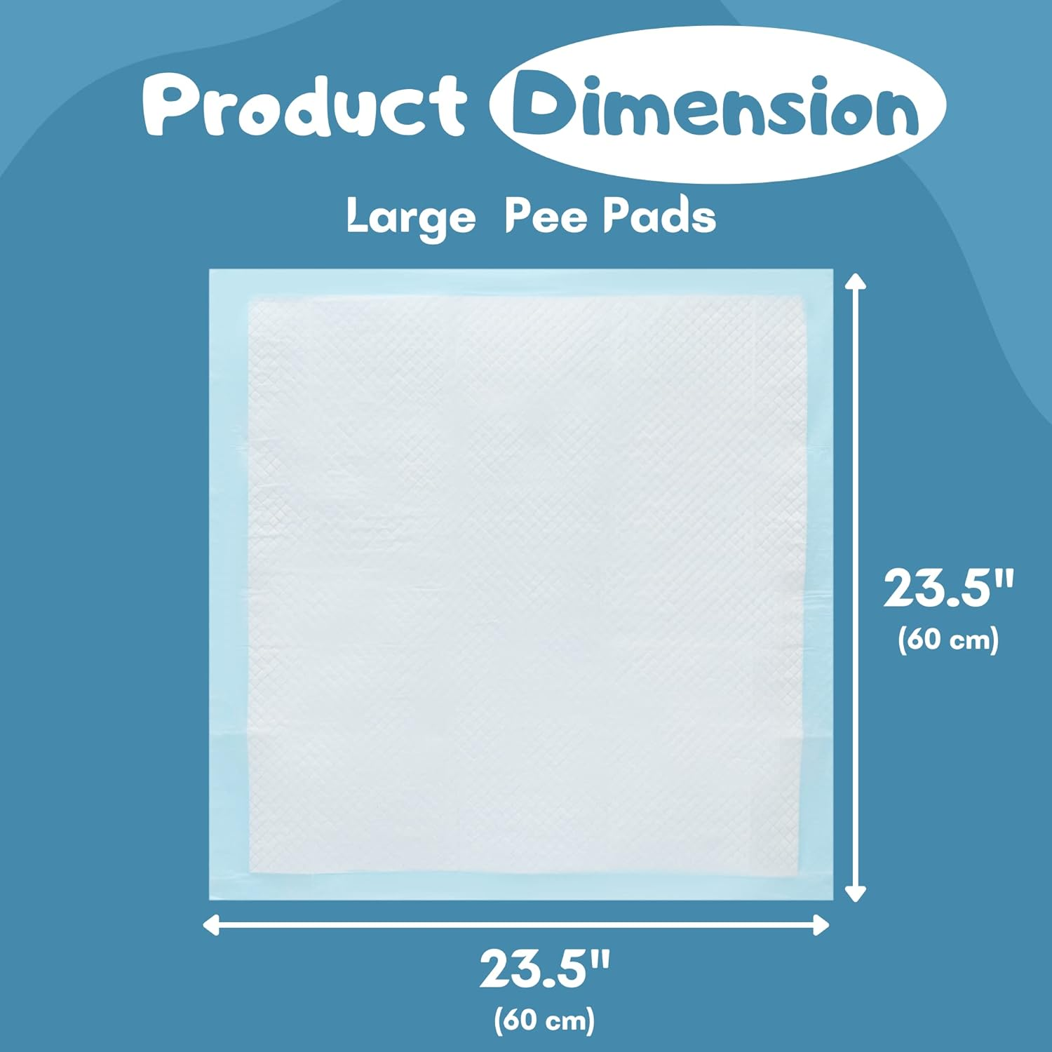 CALPALMY (80-Pack) 24"X24" Pet Training Pee Pads, Ultra Absorbent Pee Pads for Dog and Puppy - with Leak-Proof Moisture Locking Technology Disposable Pet Pads for Puppies, Dogs, Cats, Rabbits image number 3