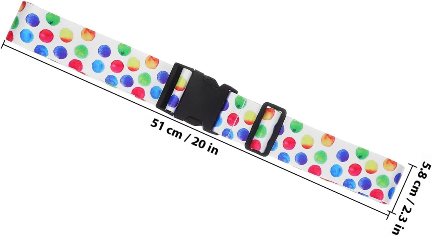 OKUMEYR Luggage Belt Blue Foldable Luggage Strap Neoprene Suitcases Portable Lock Extender Grips Lightweight Brown Travel Buckle Stretchy Polyester image number 4