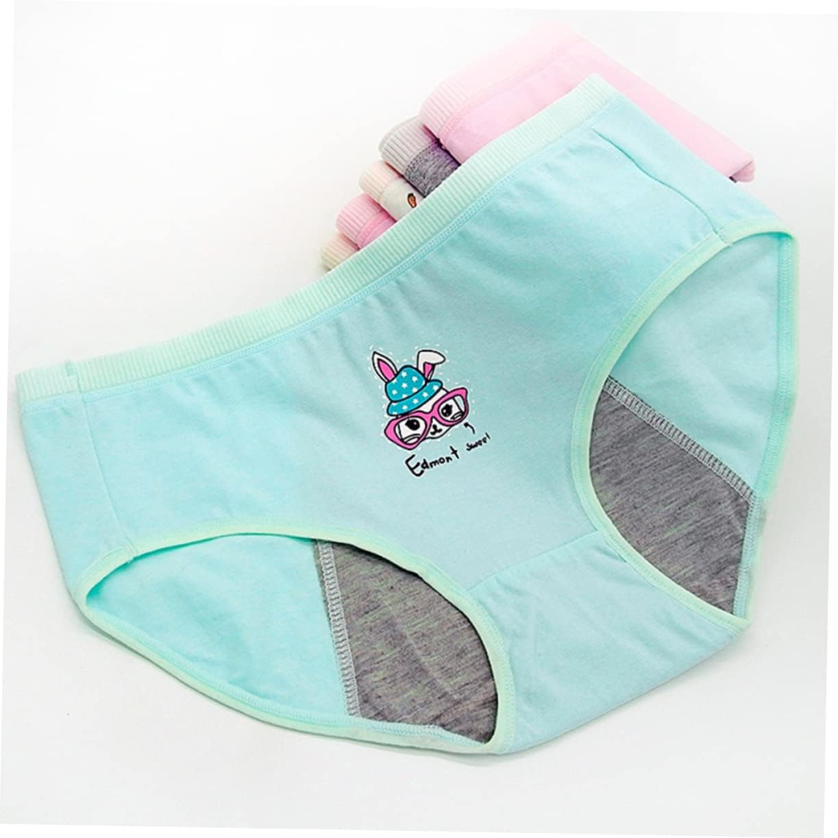 3Pcs Menstrual Period Underwear Period Underwear Seamless Female Menstrual Underpants Soft Underpants for Absorbent Panty Sanitary Pants Panties Women Pants Leakproof Cotton image number 4