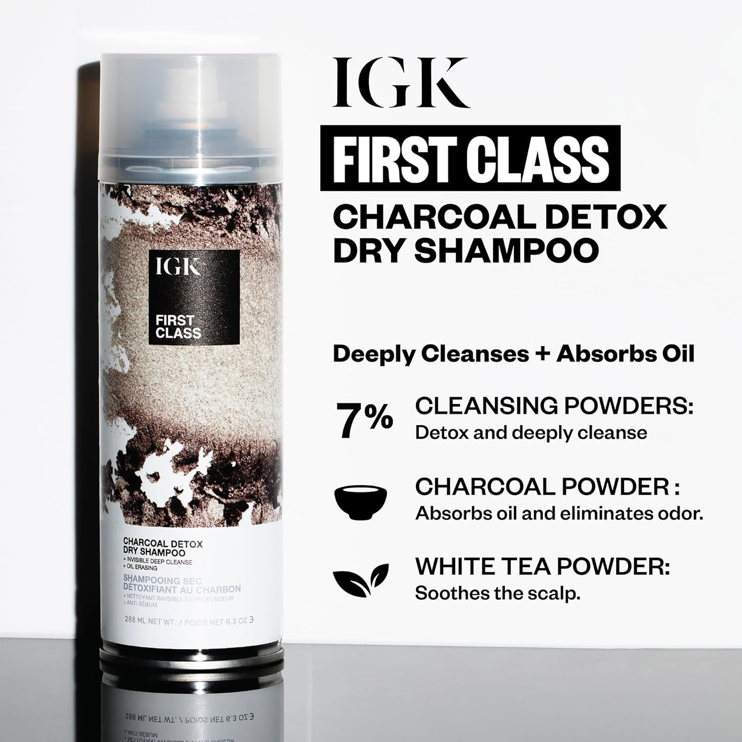 IGK First Class Dry Shampoo 288Ml image number 1