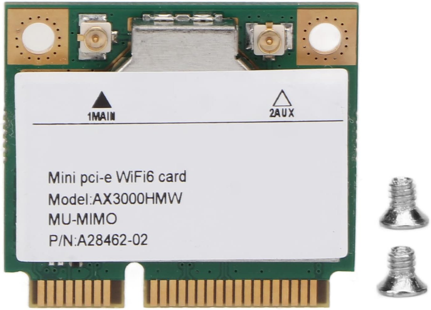 AX3000HMW Dual Band Mini Pcie Wifi Network Card 802.11AX AC, 3000Mbps Wireless Card Mini Pcie Wifi6 Adapter, High Speed Wifi Adapter for Laptop PC image number 1