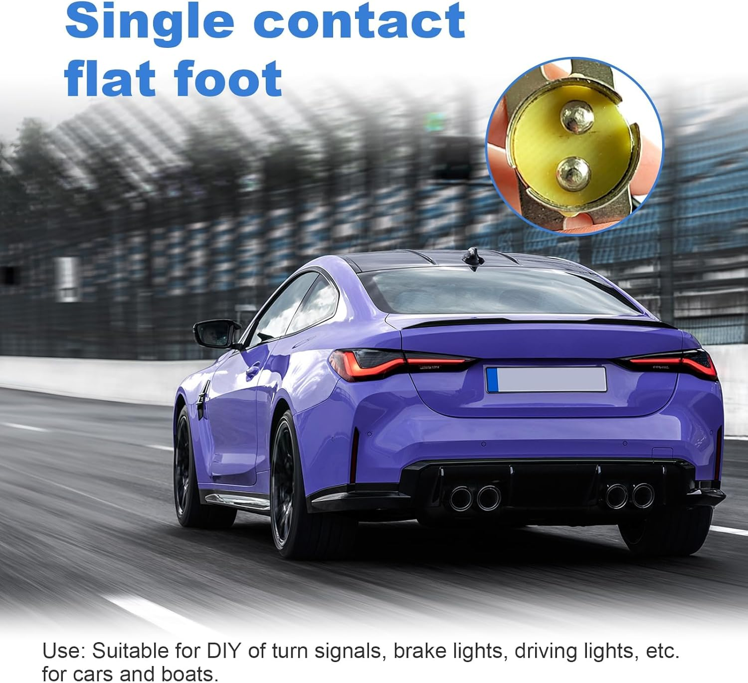 2PCS Car Light Bulb Socket, BAY15D LED Bulb Light Lamp Socket Adapter, 1157 Light Bulb Socket Holder with Wire Connector, Automotive LED Bulb Socket for Car Truck (BAY15D(1157)) image number 5