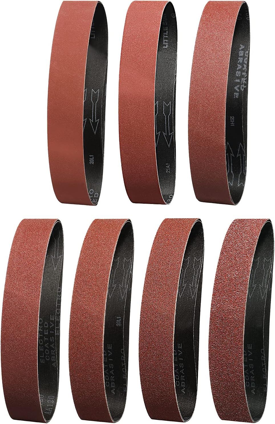 Sruhrak Sanding Belts 50 X 686Mm- 2X 40/60/80/120/180/240/400 Grits Abrasive Sanding Belts for Grinding Polishing and Derusting, Suitable for 50X686 Belt Sander (14 Pack) image number 2