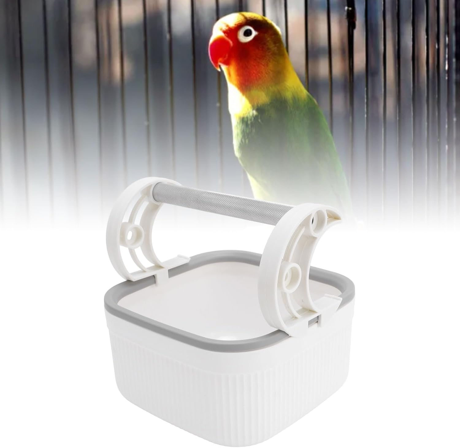 Tnfeeon Bird Toilet Stand Bird Potty Stand Loo with Removable Bucket for Small Medium Parakeets Cockatiels Aluminum Alloy Pole Easy Training Tool Modern Stylish Design image number 6