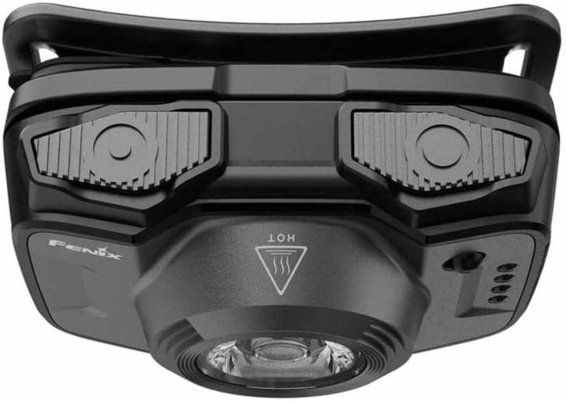 FENIX HL12R V2.0 Rechargeable Headlamp - Aluminum LED Red Light - 500 Lumens & Four Bright Levels - USB Type-C Charging & 112 Hrs Working - Security Torch for Camping, Hiking & Outdoor Adventures Gray - Grey image number 2