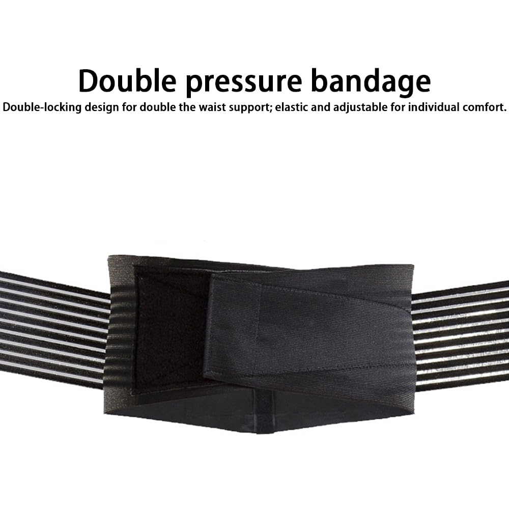 Back Brace for Lower Back Pain Relief &ndash; Adjustable 6-Strap Lumbar Support Belt for Sciatica, Scoliosis & Herniated Disc, Breathable Back Support Brace for Women & Men, Daily Wear & Work Use