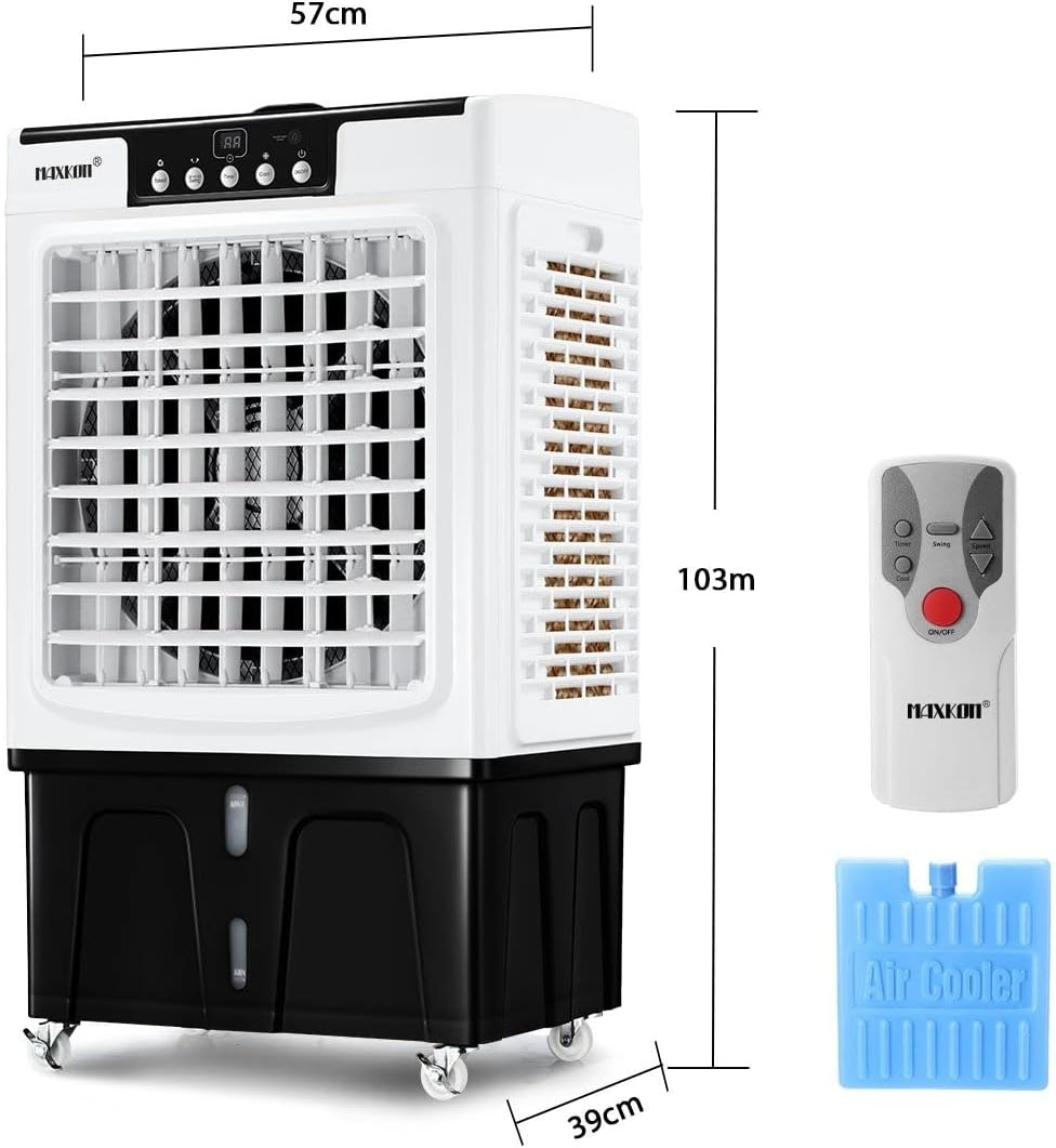 Maxkon 45L Industrial Evaporative Air Cooler Portable Air Conditioner Fan Humidifier image number 1