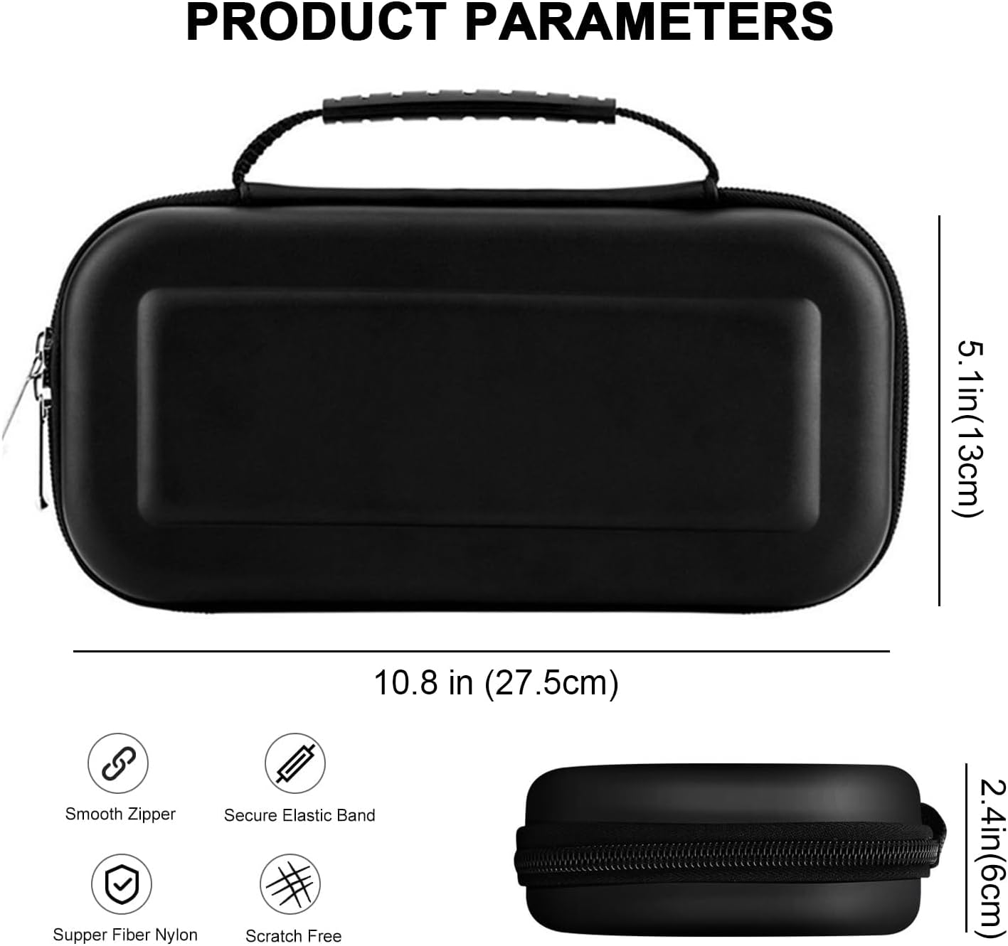 Carry Case for Switch OLED and for Nintendo Switch with 20 Game Cards Holder