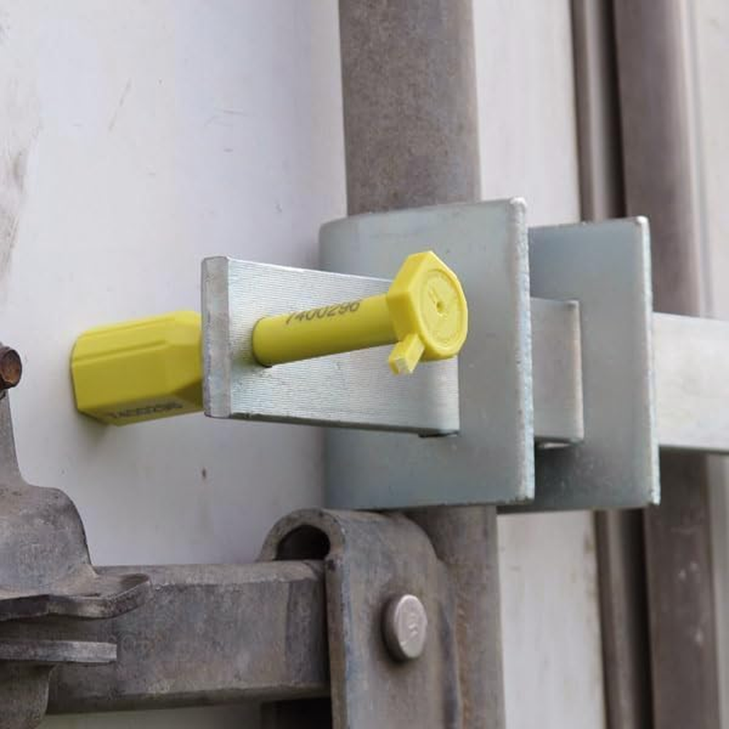 100-Pack High Security Bolt Seals, Tamper-Evident Shipping Seals with Serial Number, ISO 17712 Certified, One-Time Use Yellow Container Seals for Trailer, Truck, Train, Cargo Containers image number 3