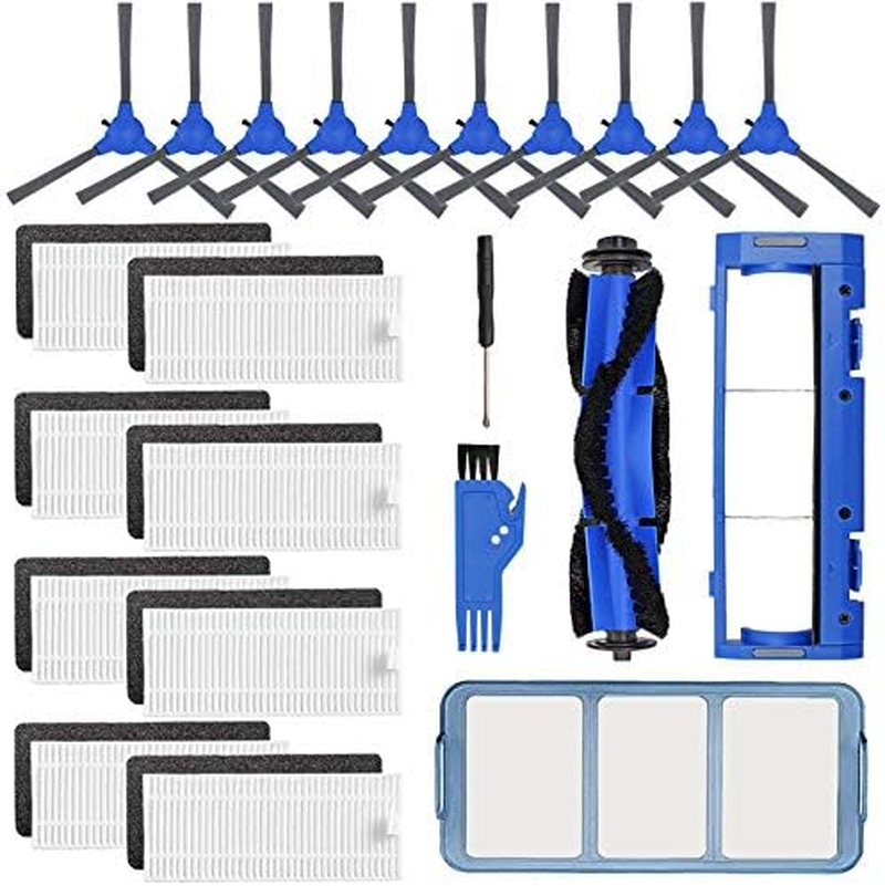 40PCS Replacement Accessories Vacuum Cleaner Parts Compatible with Ecovacs T8,T9, T9 Max- Roller Brush, Hepa Filter, Side Brush, Fragrance Capsules, Dust Bags, Mop Cloths, Robotic Cleaners Kit