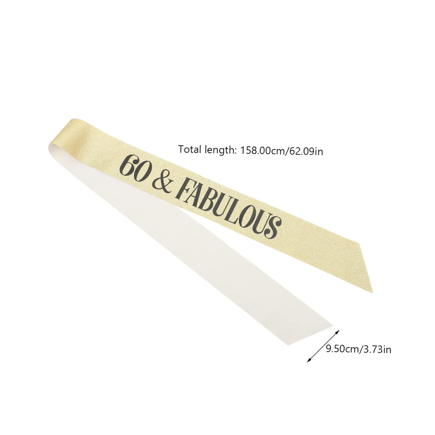 Operitacx Fabulous 60 Birthday Party Supplies Women'S Decorative Tiara Crown Sash image number 5