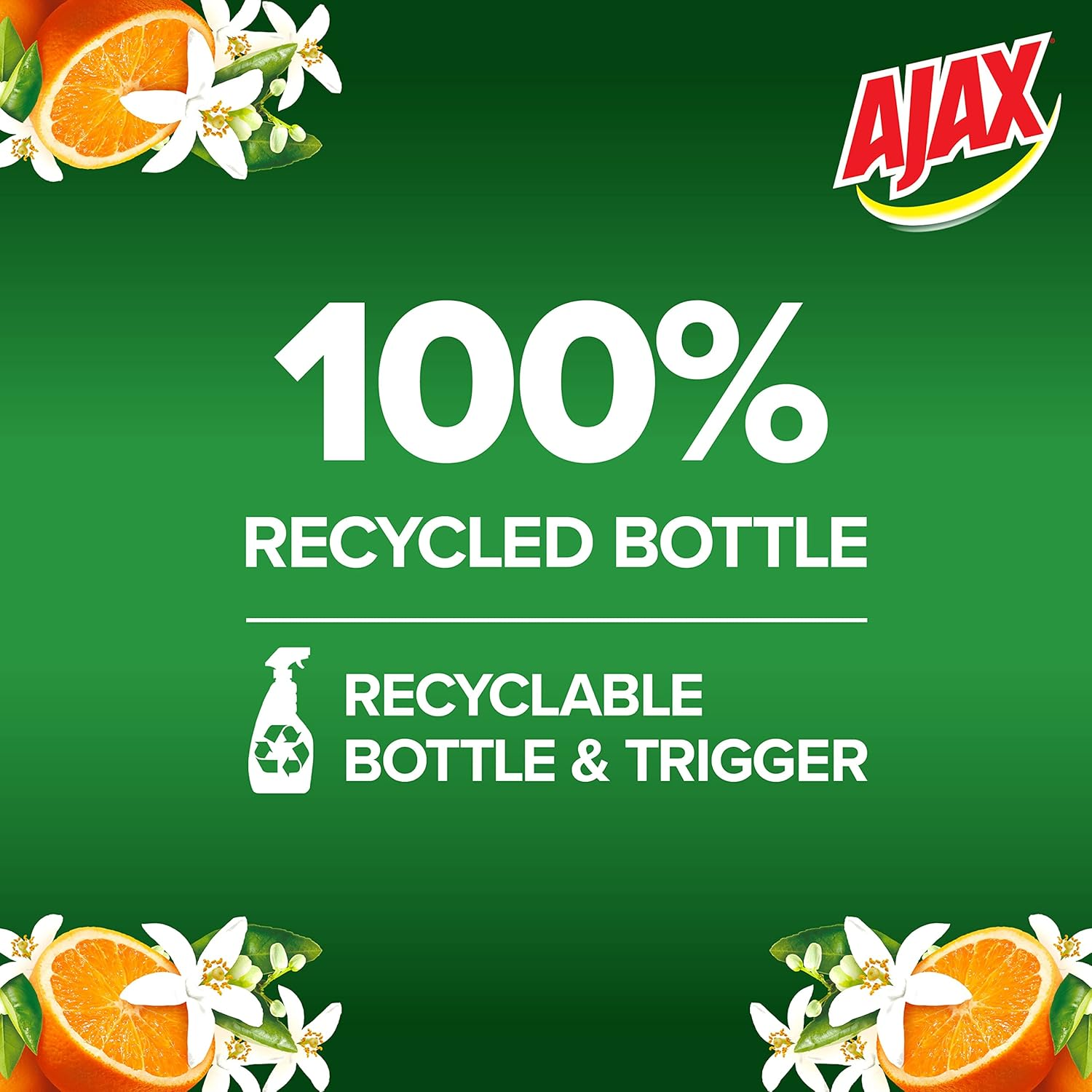 Ajax Spray N' Wipe Multi-Purpose Cleaner Trigger, 475Ml, Orange Mountain Blossom Surface Spray, Divine Blends, Household Grade image number 5