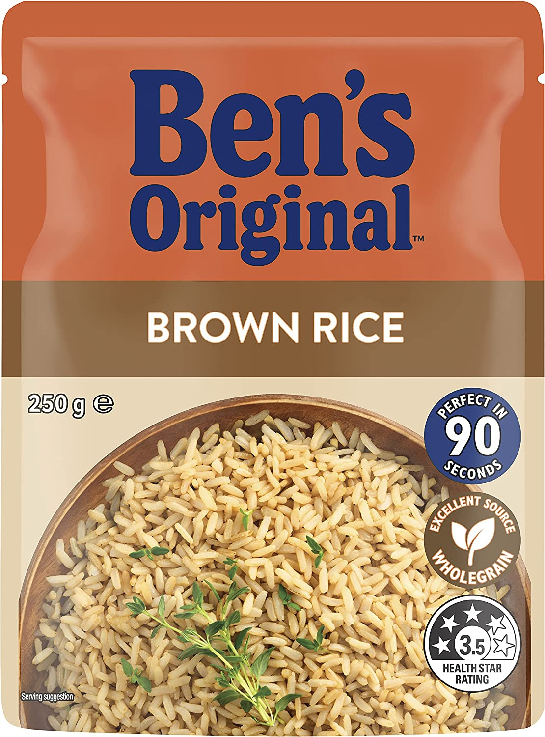 Mars Food BEN'S Original Rice Brown 6X250G Pouch