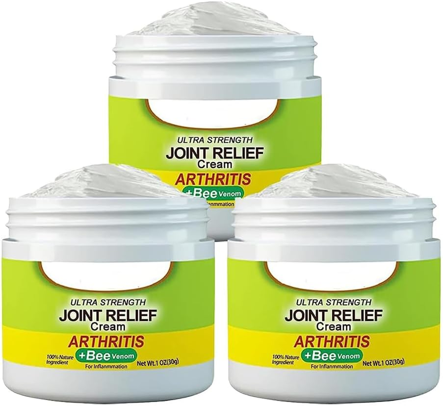Beevana Bee Venom Joint and Bone Therapy Cream, Beevana Ultra Strength Pain Relief Cream, Bee Venom Therapy Cream, Natural Joint & Bone Therapy Cream, Bee Venom Joint Bone Therapy Cream (4Pcs)