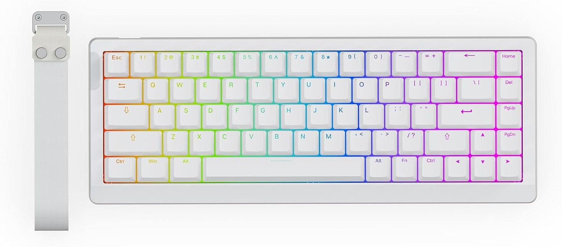 EPOMAKER HE68 Lite Hall Effect Gaming Keyboard, 8K Polling & 128K Scan Rate, 0.01Mm Adjustable Trigger, 0.125Ms Latency, 5-Layer Sound-Dampened, Snap Key, SOCD, A-RGB, Wired, Mac Software (Black)