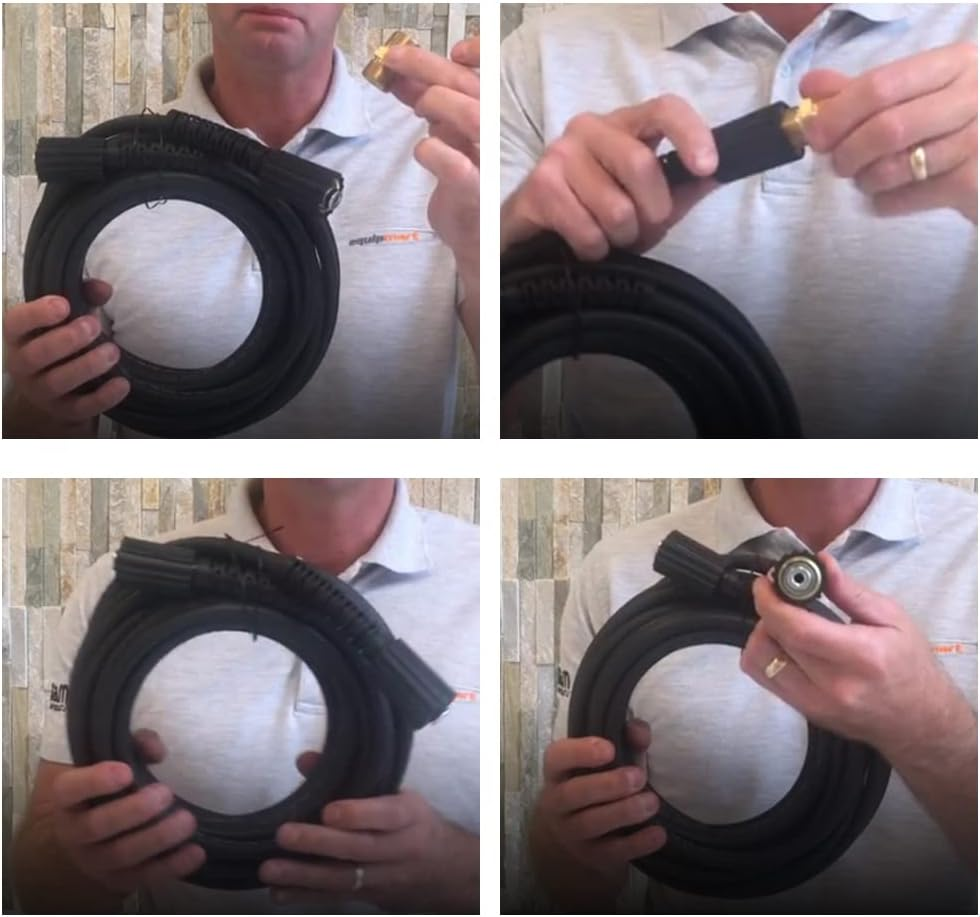 Jet Ejector, Eacam 10M Extension Hose K Series High Pressure Washer Hose M22 Connector Female to Male image number 2