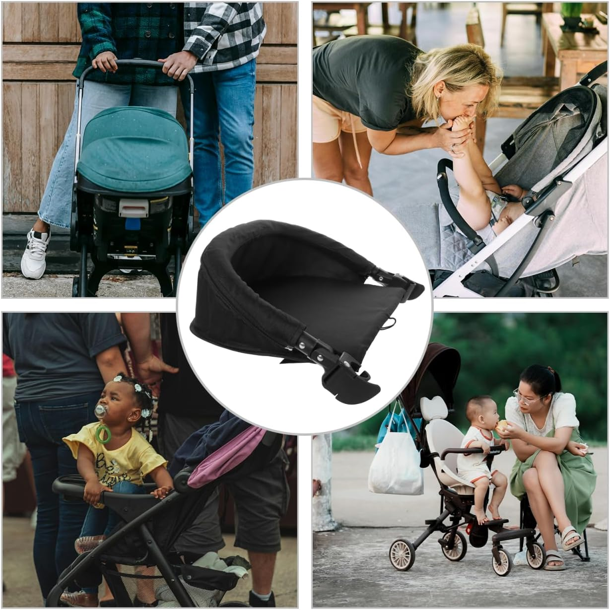 Ibasenice Universal Baby Stroller Footrest Seat Extension Leg Support Attachment image number 2