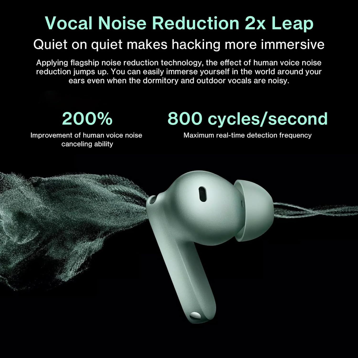 Oneplus Buds 4 Wireless Earbuds,Bass Wave In-Ear Buds,Ip55 Tri-Mics AI Earphone,Up to 55Db Adaptive Noise Cancellation,Up to 45Hrs Battery,Green