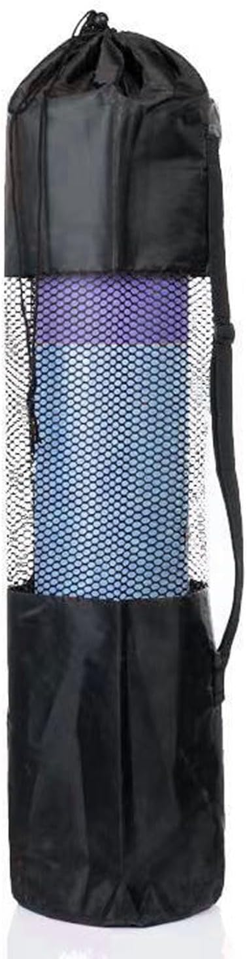 SCJJZ Yoga Mat Bag, Black, 90 X 30 Cm, Oxford Fabric, Drawstring Closure