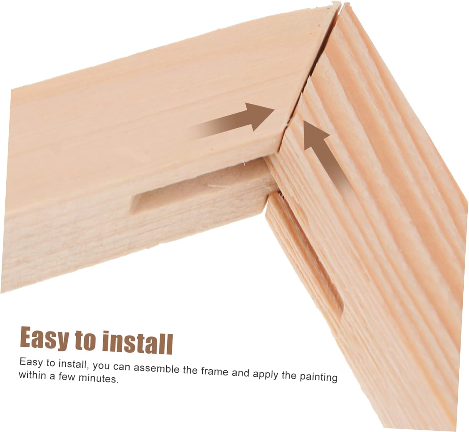 NUOBESTY Solid Wood Picture Frame Frame Oil Painting DIY Canvas Stretcher Hall Decor Wall Painting image number 1