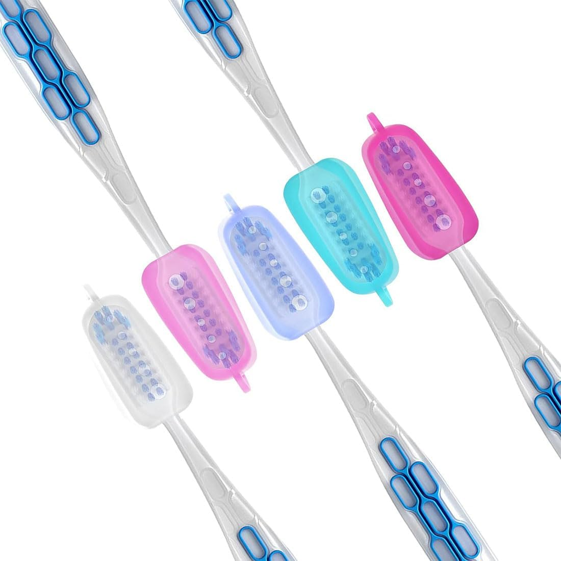 12Pcs Silicone Toothbrush Head Cover, Small and Portable, Ideal for Protecting Oral Hygiene and Toothbrush Life image number 4