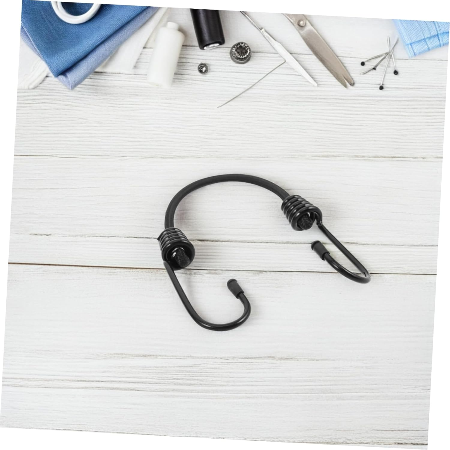 Holibanna 10Pcs Heavy Duty Elastic Bungee Cords Hooks Luggage Tie down Straps for Motorcycle Binding Scooters Bikes Trunk Fixing image number 2